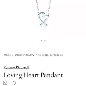 Authentic Tiffany & Co Paloma Picasso sterling silver necklace